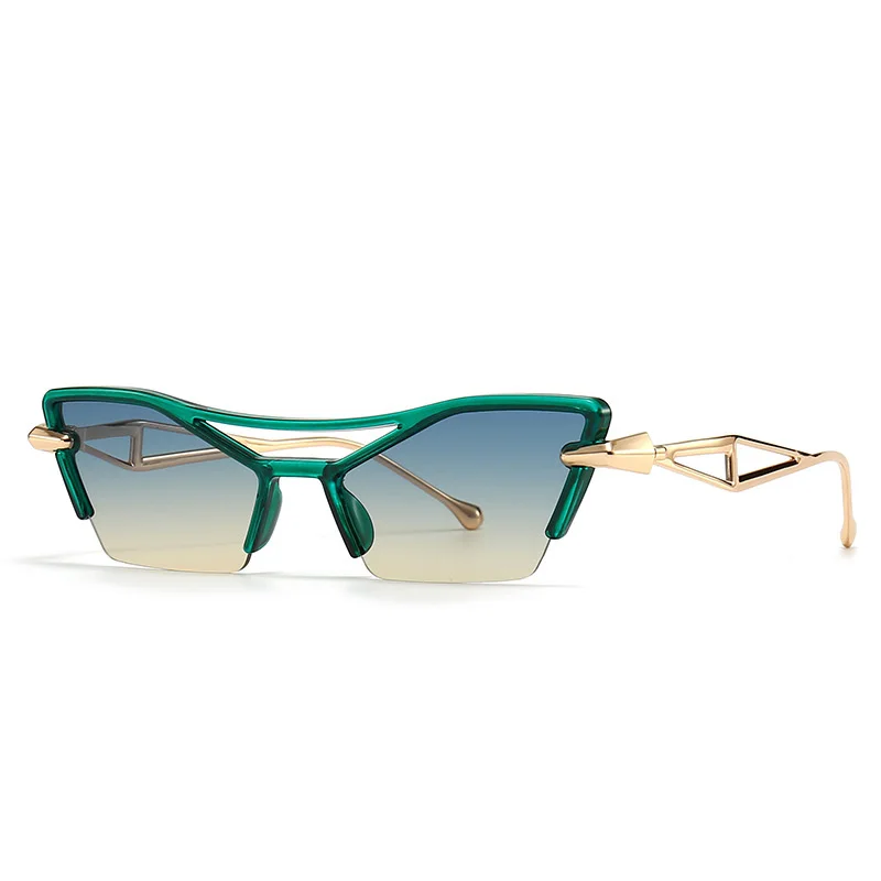 

Luxury Women Designer Cat Eye Sunglasses Fashion Gradient Retro Sun Glasses For Men Ladies Mirror Shades Eyewear Oculos UV400