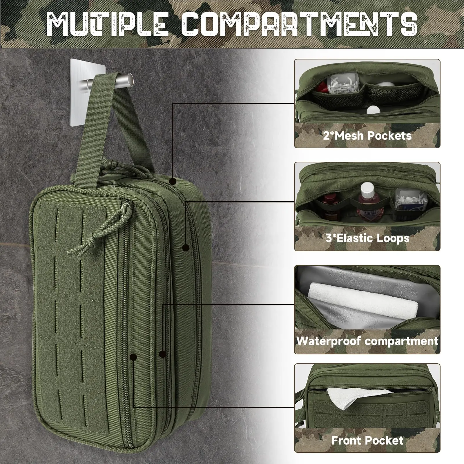 Men's Travel Toiletries Organizer Kit