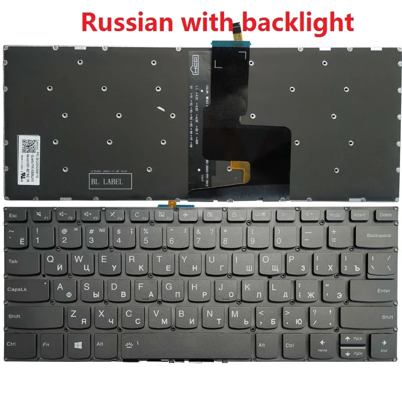Teclado do Portátil para Lenovo Ideapad Russo Eua Reino Unido Espanhol Latim 314ada05 3-14are05 3-14igl05 3-14iil05 Novo - Imagem 6