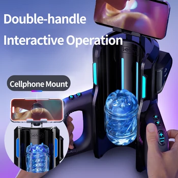 THRUSTING-PRO Thrusting High Speed Male Masturbator Machine Automatic Telescopic Vagina Masturbation Cup Sex Toy For Men