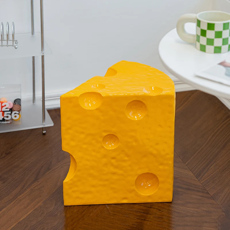 

Home Decor Creative Cheese Coffee Table Living Room Sofa Side Tables Cake Shaped Tea Table Mobile Storage Desk Nordic Furniture
