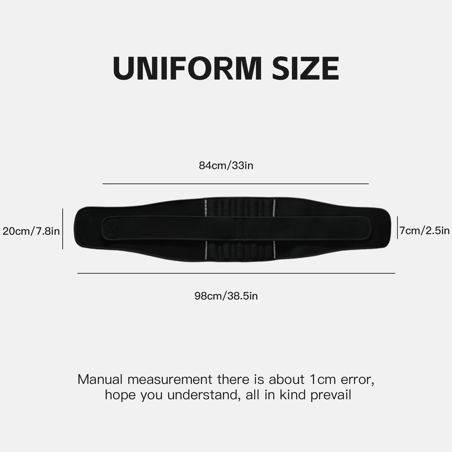 1Pcs Fitness Waist Protection 5 Support Rods Dual Strap Design For Bi-Directional Compression Sports Waist Protection