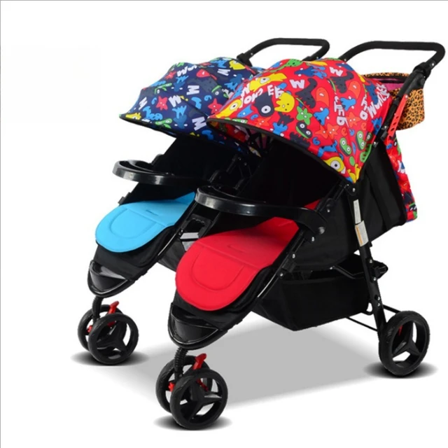 2025 Poussette bébé double séparable et combinable, poussette pliable élargie et élargie, poussette bébé haut de gamme 1