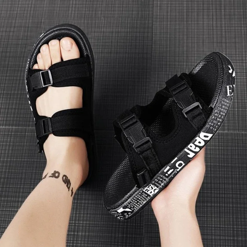 Sandali da uomo in PVC, modello slip-on, piatti da spiaggia, stile Y2k_voghion.com