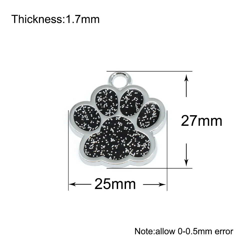 Wholesale 20Pcs Charm Dog Paw Pendants Jewelry Making DIY