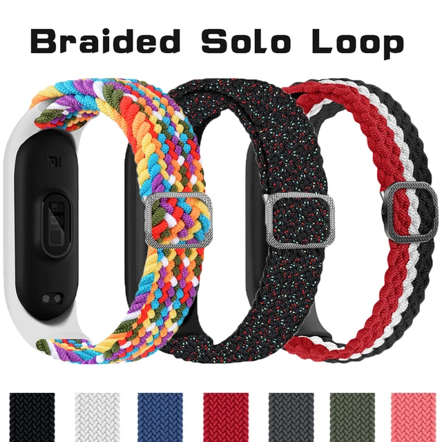 Correa de nailon para xiaomi mi band 5, pulsera deportiva para xiaomi Mi  band 4, 3 y 6 - AliExpress