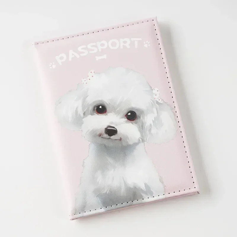 Porte-passeport Crazy Pug Lady Stars – Étui Rigolo Chien Carlin – Neuf