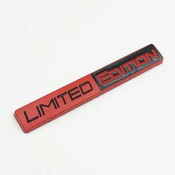 Limited Edition 3D Metal Racing Emblem Badge Sticker (Red Black)
