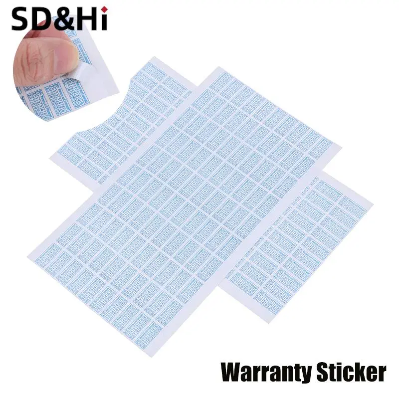 100pcs Warranty Protection Sticker 40*20mm Tamper Proof Void Label Stickers Disposable Security Seal Anti-counterfeiting Sticker