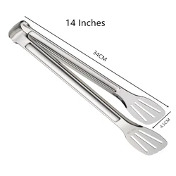 Premium Stainless Steel Cooking and Serving Tongs (14 inches)