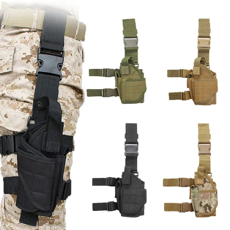 Universal Left Right Hand Gun Holster Tactical Tornado Drop Leg Thigh Holsters Hunting Military Airsoft Glock Handgun Holder Bag