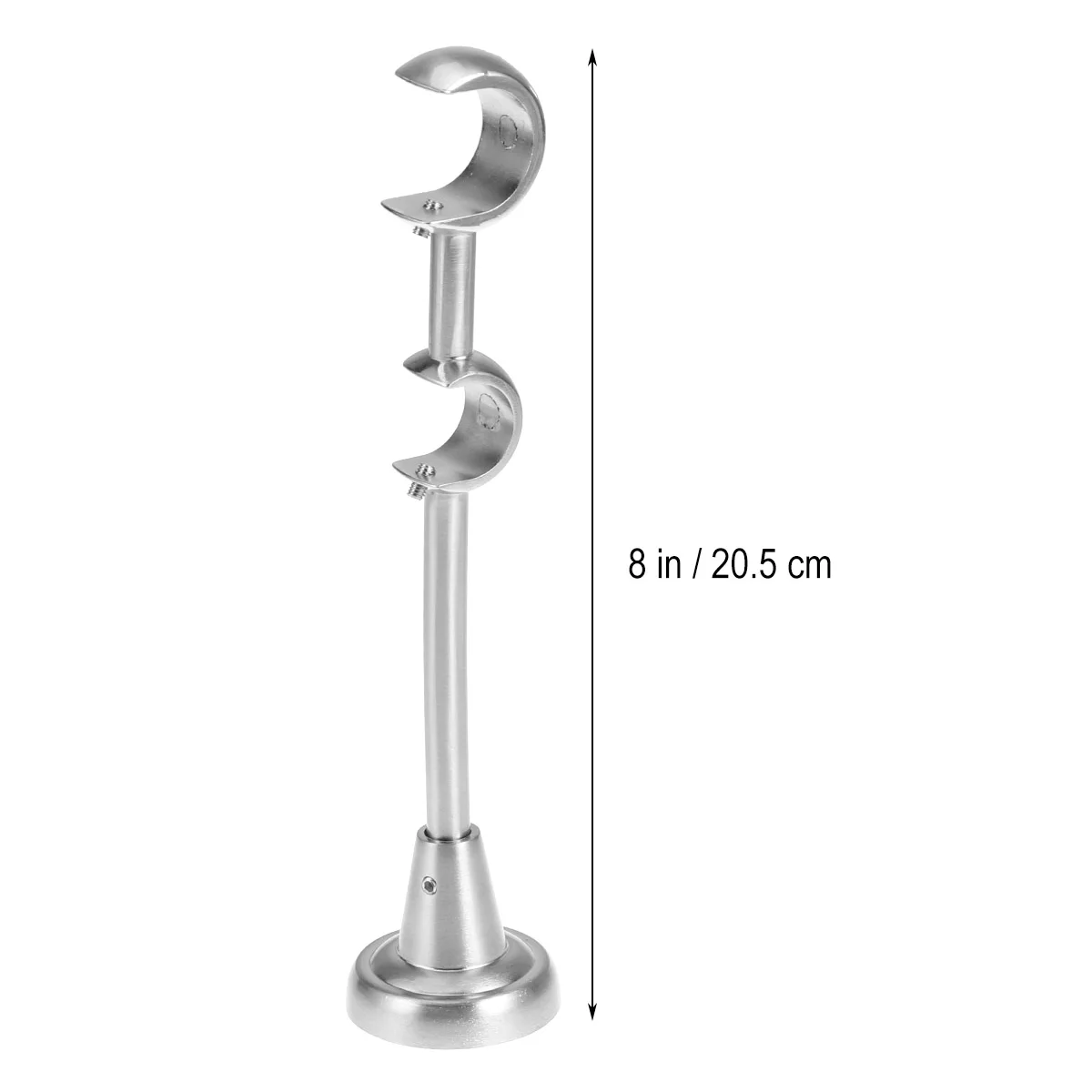 2 PCS Rod Brackets for Curtains Holder Pole Shower Stainless Steel Holders Mounting Rods