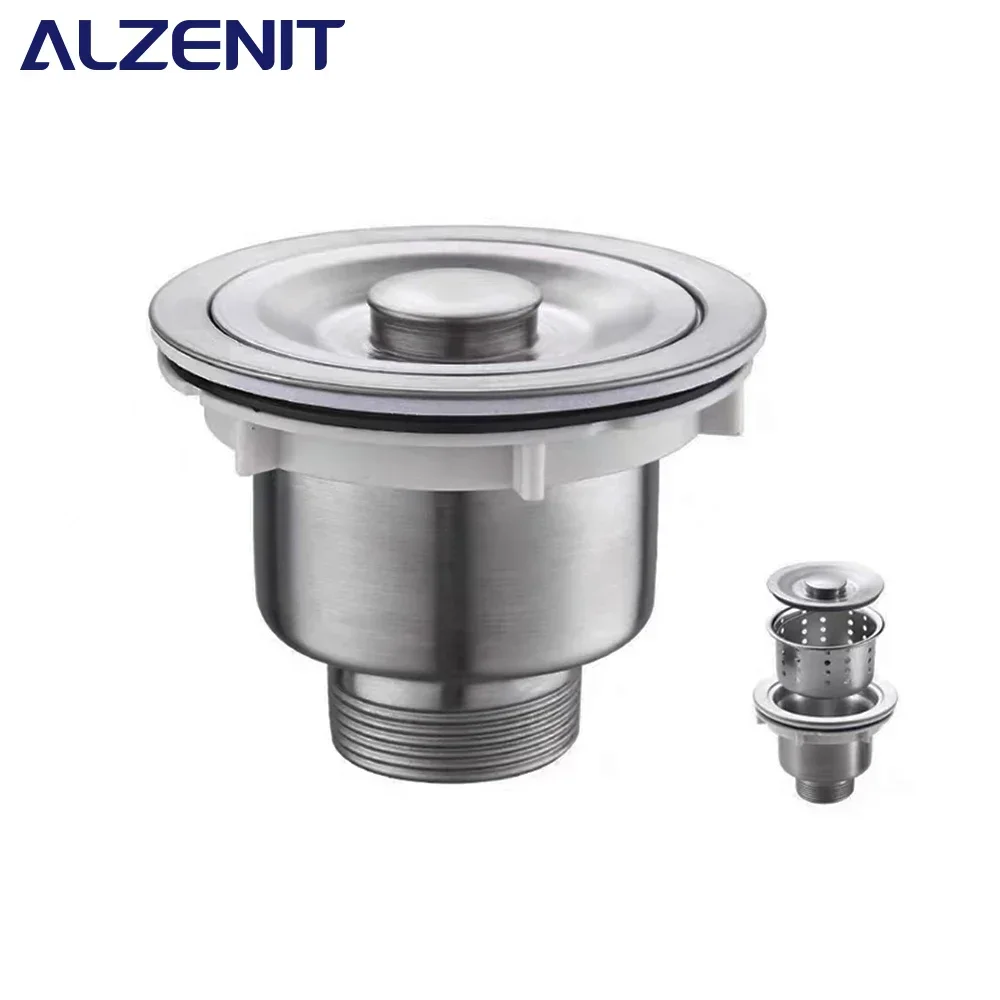 Drain Strainer Sink Universal Filter Debris Catcher Stainless Steel Plug Vegetable Basin Drain Plug Kitchen Accessories