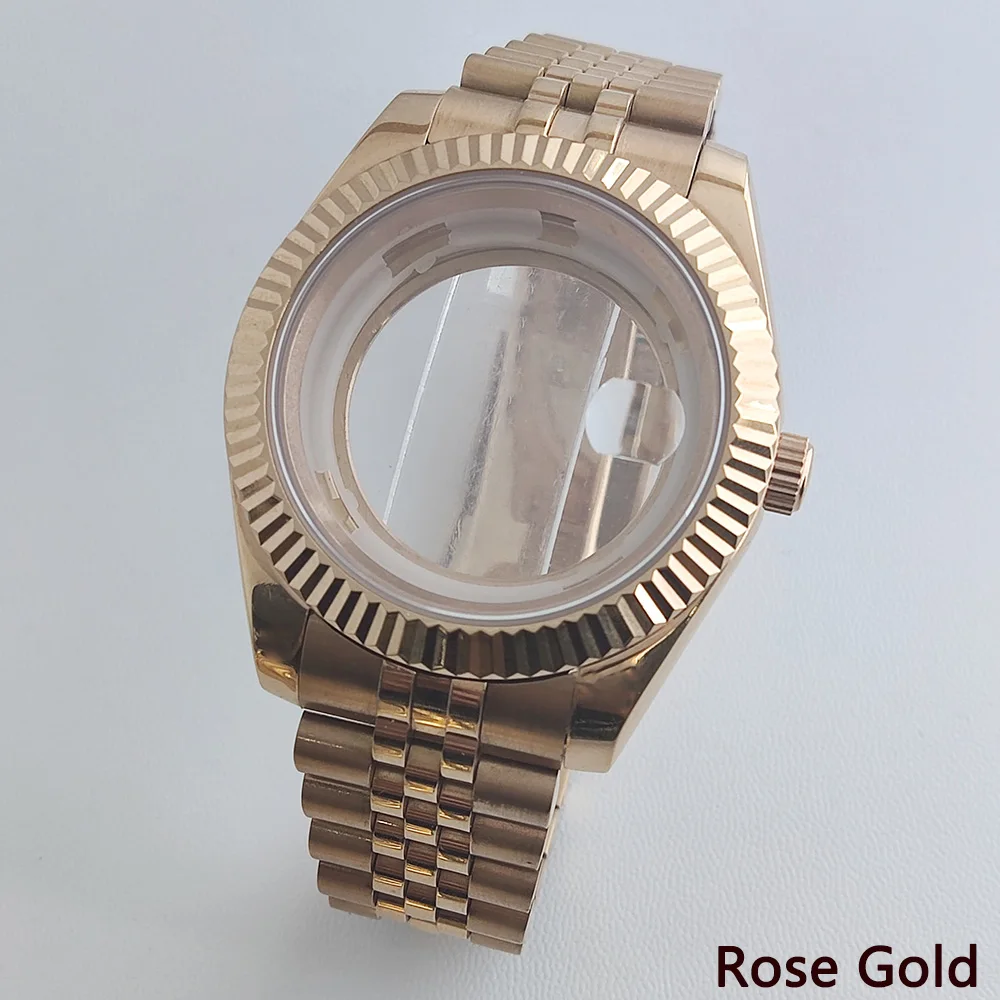 41mm Stainless Steel Sapphire Glass Watch Case - Men's Accessory