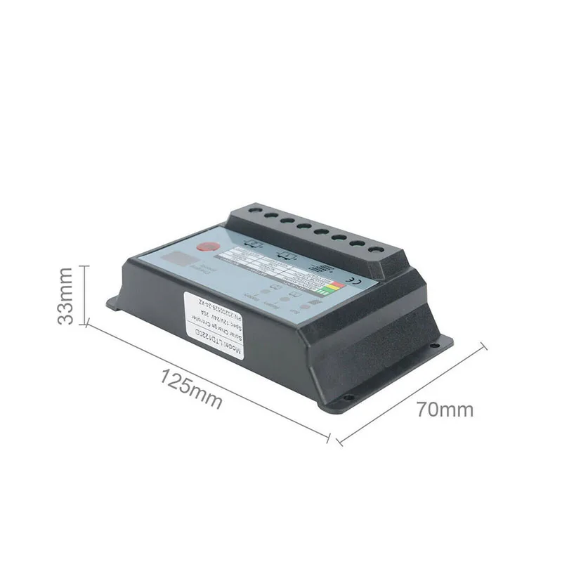 Dual-Battery Solar Controller - 10A/20A/30A PWM for 12V/24V Systems - Two Batter