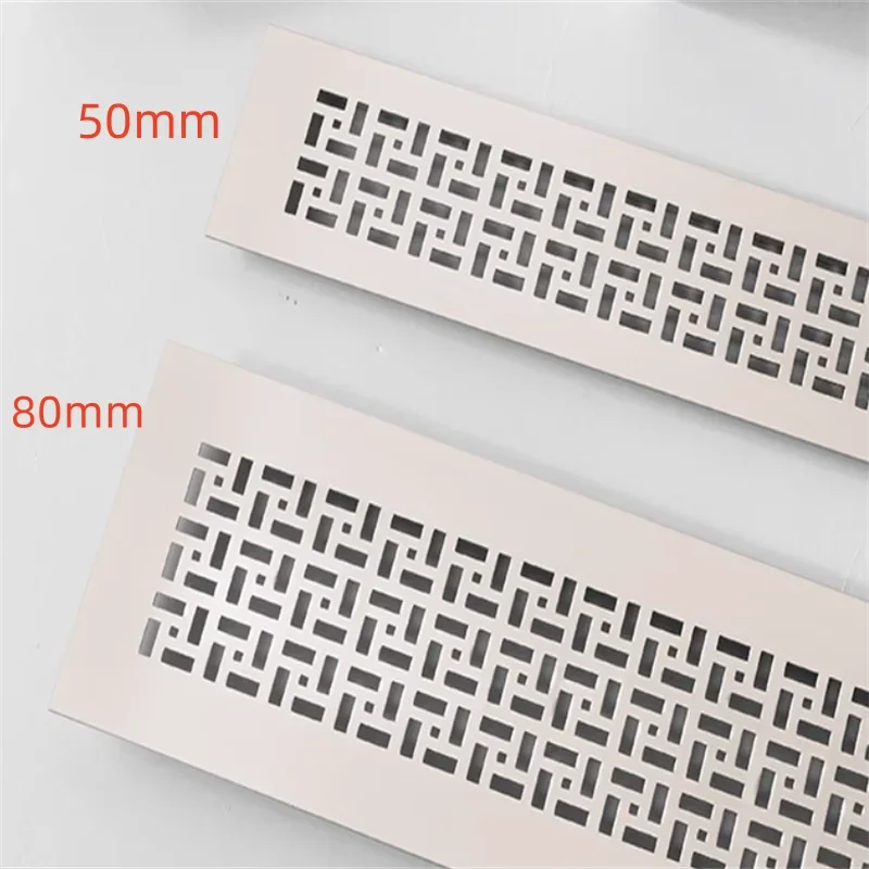 Premium Wide Square Rectangle Aluminum Air Vent Ventilator Grille Cover Air Conditioner Closet Shoe Cabinet 1pcs 50ｍｍ 80mm air vent grille,ventilation grille,air vent cover