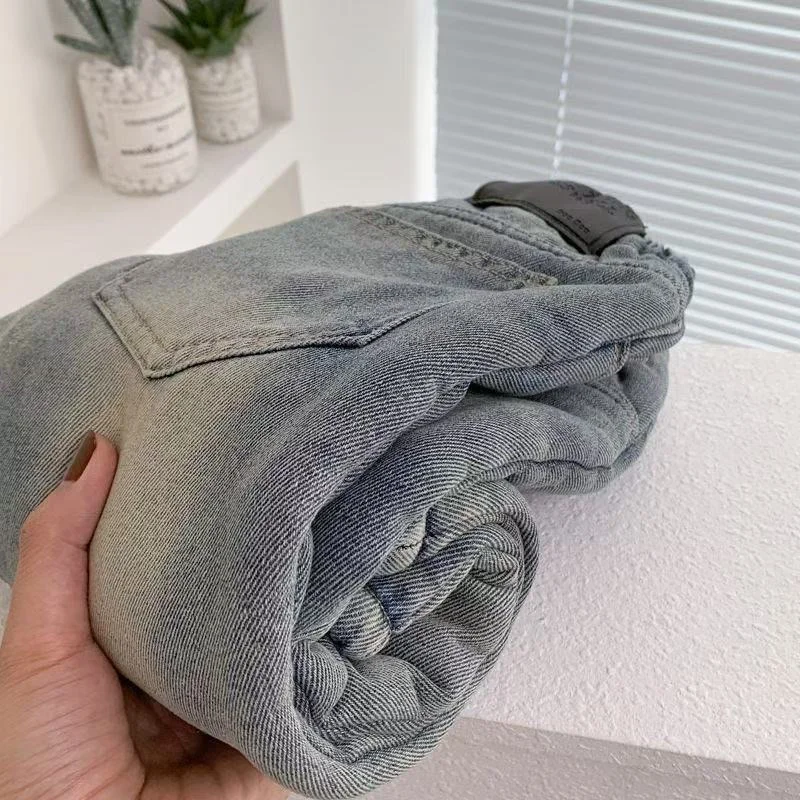 جينز مخملي للأطفال لفصلي الربيع والشتاء، بنطلون فضفاض سميك جديد للأولاد، سروال دنيم دافئ للأطفال، بنطلون كاجوال للأعمار من 2-8 سنوات