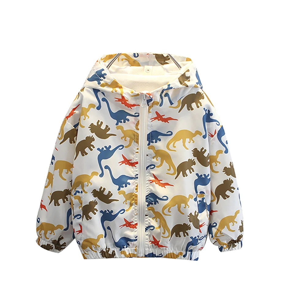 Kids Jacket Outerwear Dinosaurs Pattern Boys Coats Long Sleeve Kids Coat Casual Style Clothes Boys kids jackets