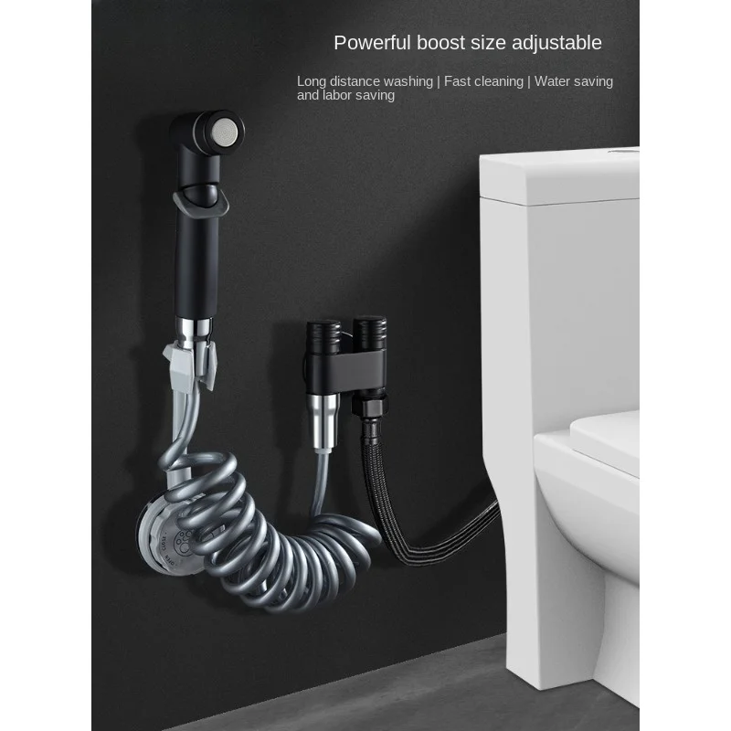 Description Picture 4 of itemToilet spray gun pressurized toilet faucet significant other women washer flusher nozzle toilet artifact high pressure water gun