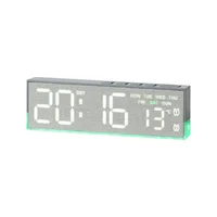 Multi-function Digital Alarm Clock with LED Screen, Temperature, Weekday, Calendar, Dual Alarms, Snooze for Bedroom Office Decor 6