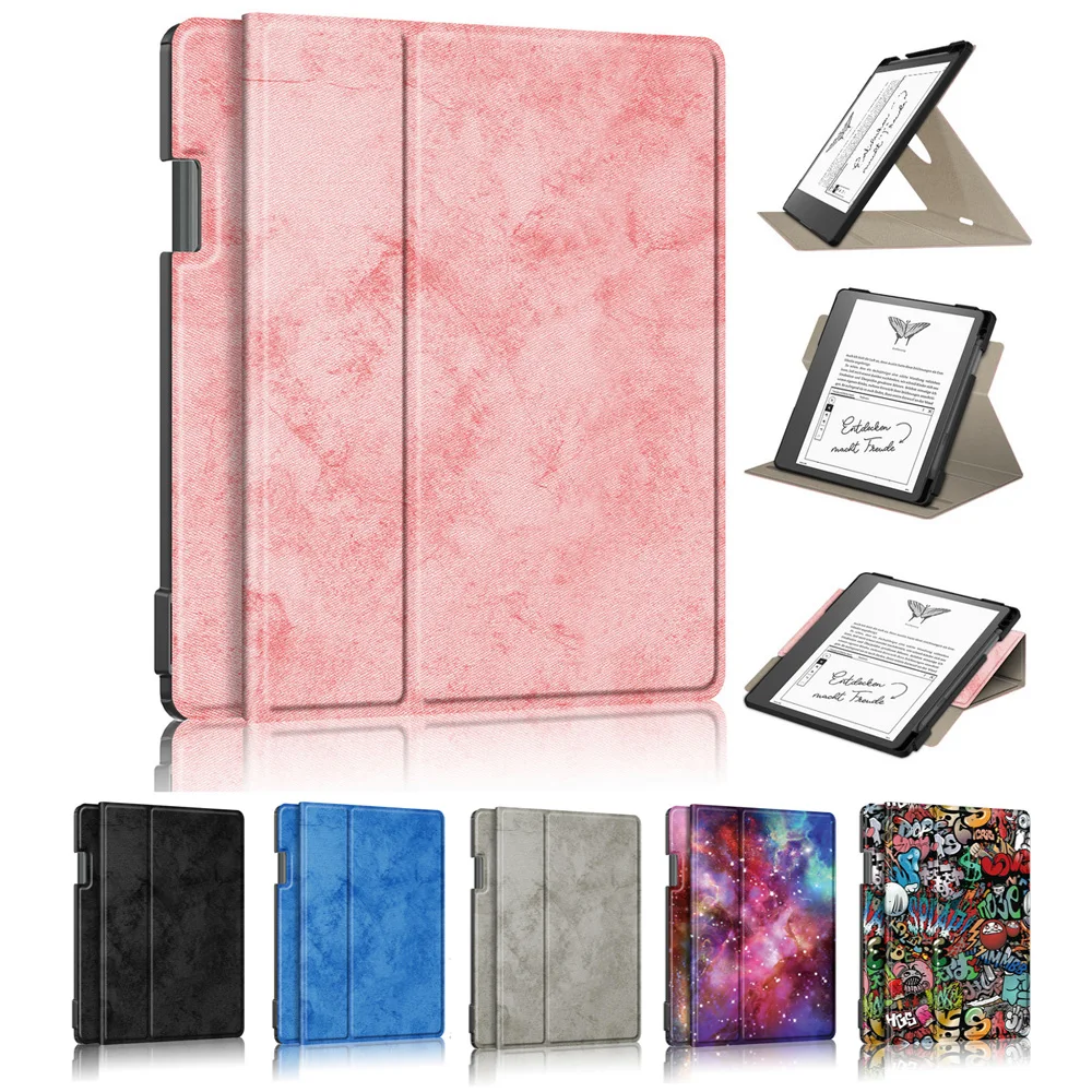 Per Amazon Kindle Scribe 2022 Custodia In Pelle Pu Auto-Wake Up And Sleep Rotationcover Per Tablet A 360 Gradi Supporto Multi-Angolo Fanda