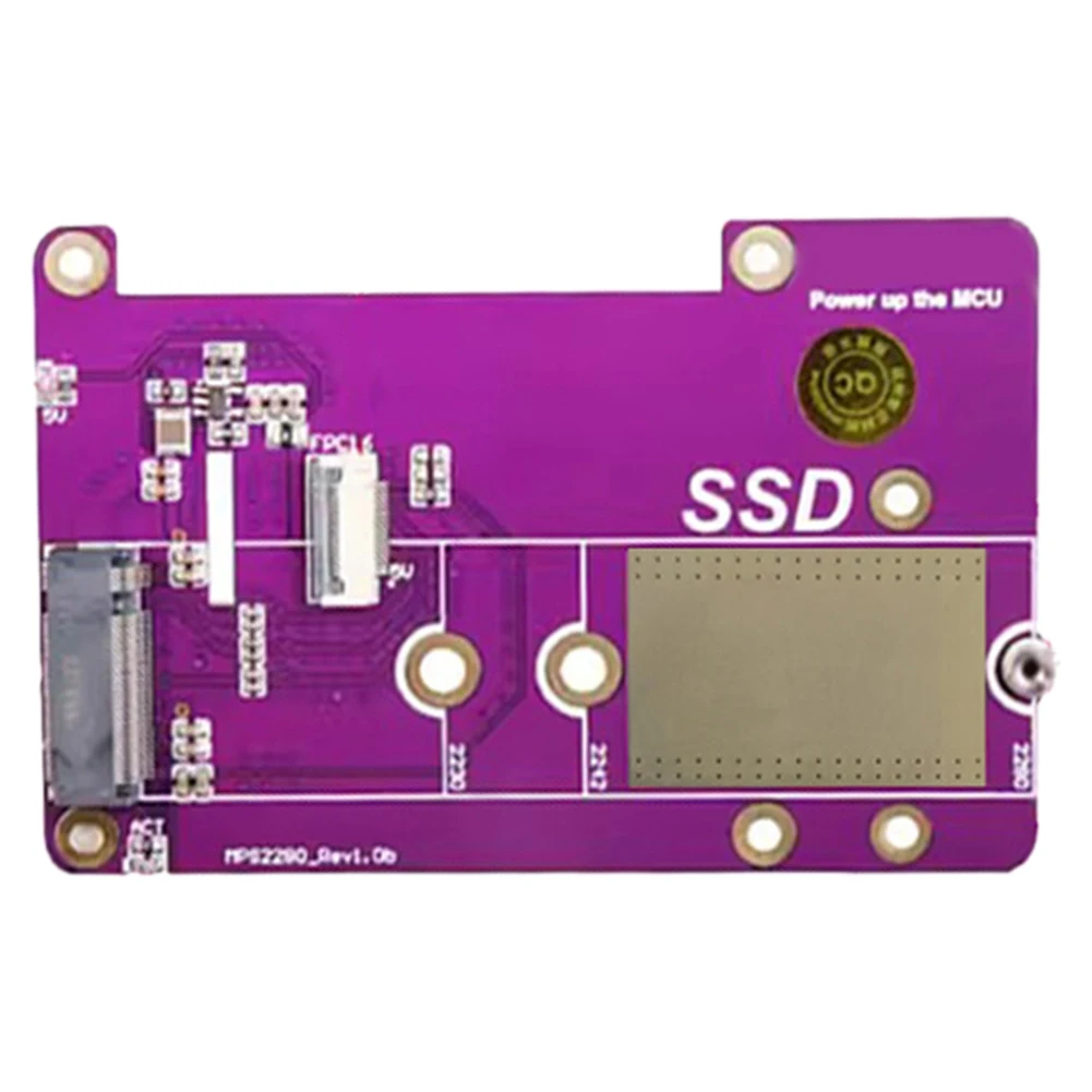 PCIe to M.2 NVMe SSD ָ Ʈ ̺ , Raspberry Pi 5  ֺ , M.2 2230/2242/2280 SSD