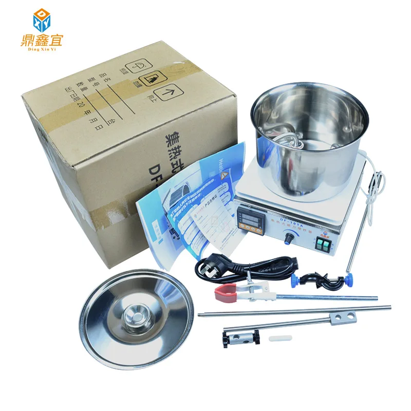 Magnetic Stirrer Lab Heat-Gathering Magnetic Stirrer Water Bath Oil Bath Thermostat Heating 220V