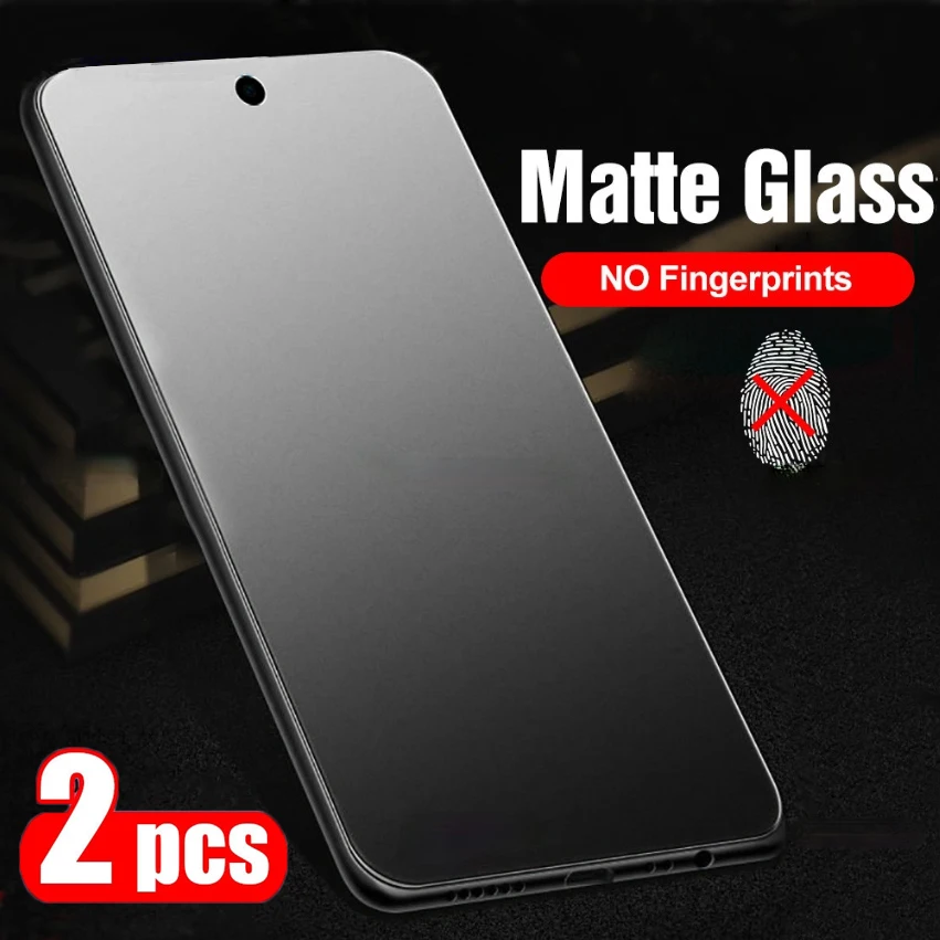 2Pcs Full Cover Matte Frosted For Oneplus Nord 2T Glass Screen Protectors 3D For One Plus Nord 2T Nord2T Safety Protective Glass