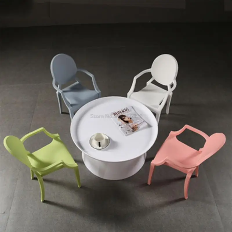 Nordic Dining Chair Ghost Chair Devil Net Celebrity Household Plastic Stool Children