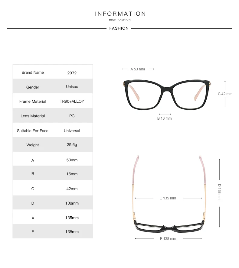 Men's Eyeglasses Frame Glasses Optical Lenses for Women Prescription Woman's Eyewear Blue Light Blocking Anti Women's Computer blue light filter glasses