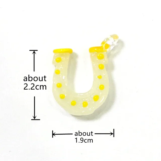 7 db Varázsa Szerencsés Patkó Üveg Medál Aranyos Sok Szerencsét Ló Cipő Barkácsolás Női Ékszerek Nyaklánc Karkötő Készítéséhez Tartozékok Készítése - Image 2