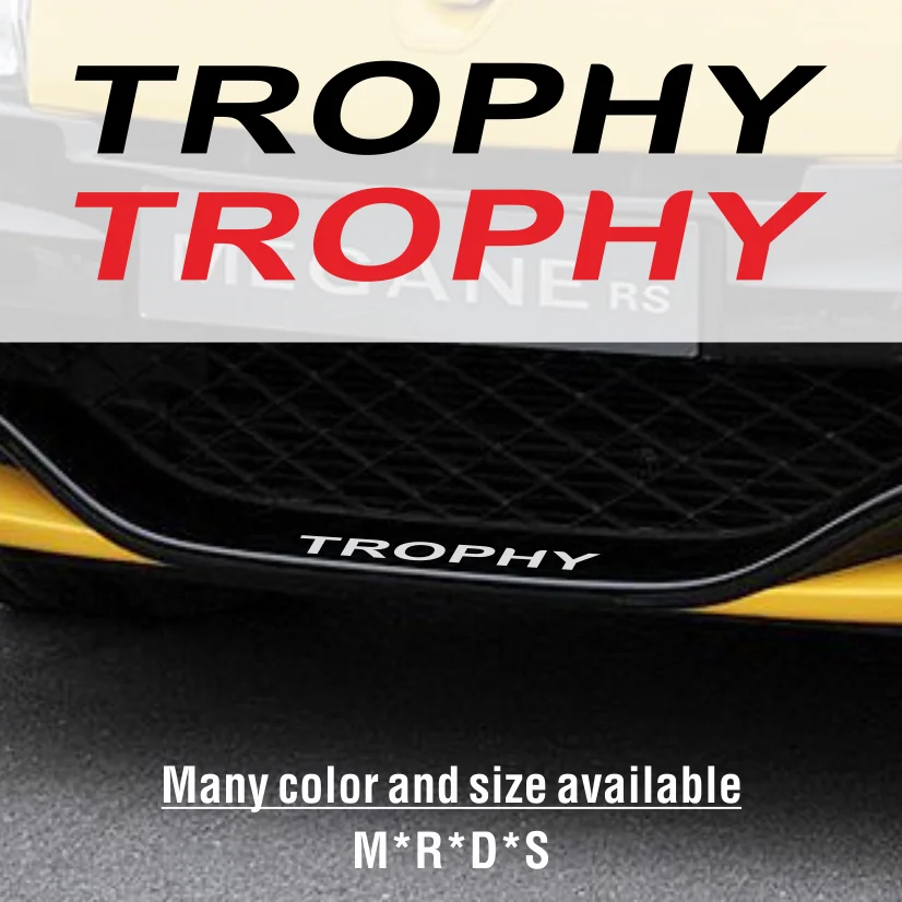 1 Pz Auto Paraurti Anteriore Adesivo Griglia Corpo Trofeo Grafica Decalcomania In Vinile Per Renault Megane Clio Cup Sport Rs Line Accessori