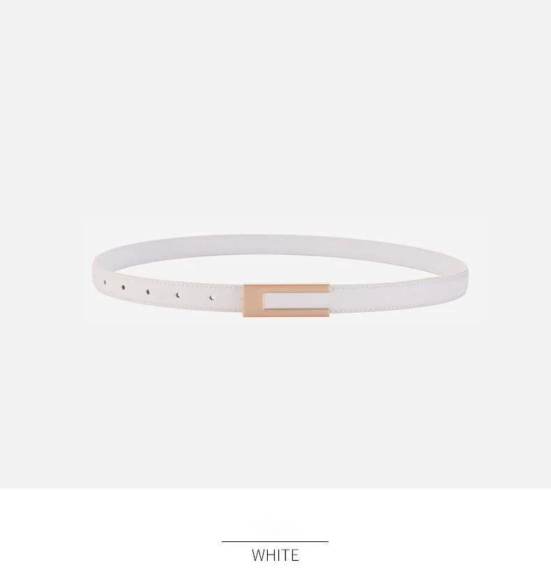 Ceinture fine en cuir pour femme ceinture polyvalente pour robe_voghion.com