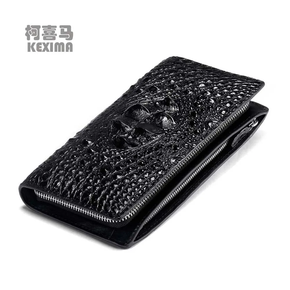 

yuanyu new crocodile handbags male import crocodile male wallet long crocodile leather bag male Hand caught male wallet