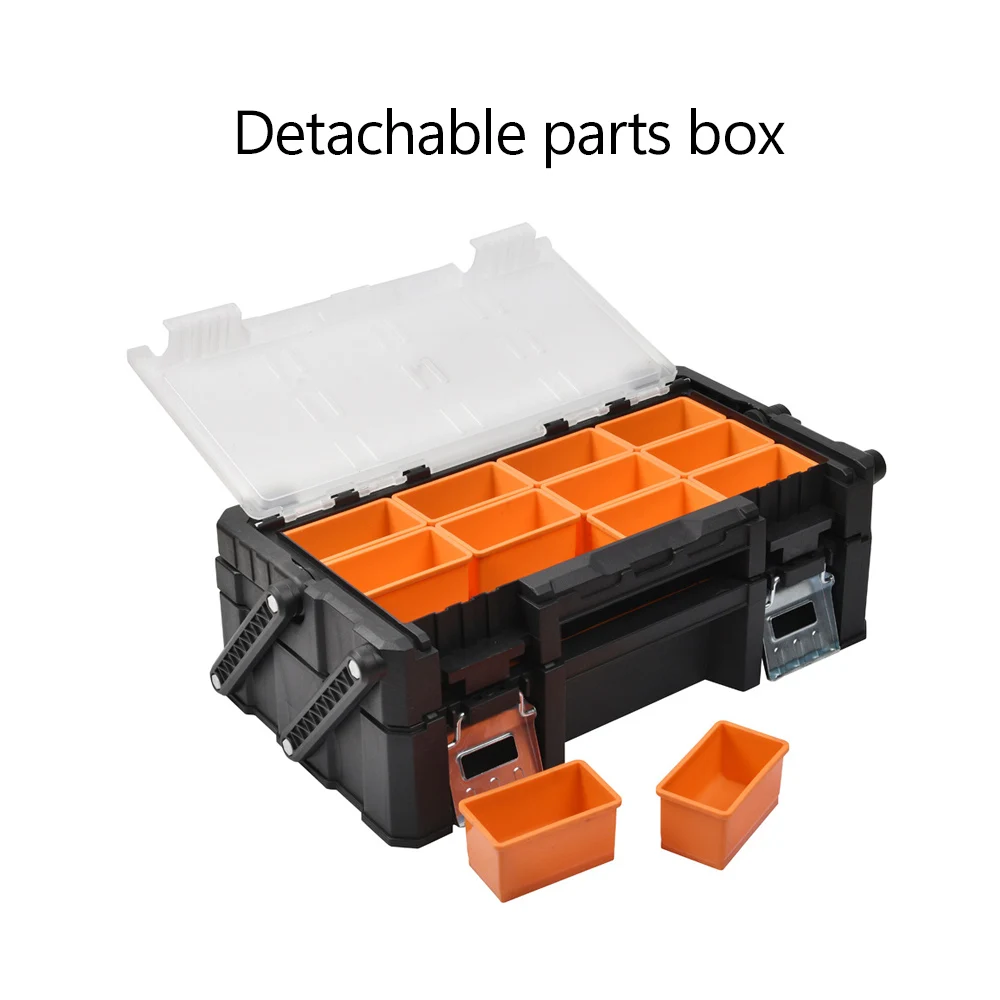 Toolbox double-sided open Bolts Double Sided Nuts Durable Tool Box Organizer  For Screws Hardware Storage Box Parts Portable Box - AliExpress