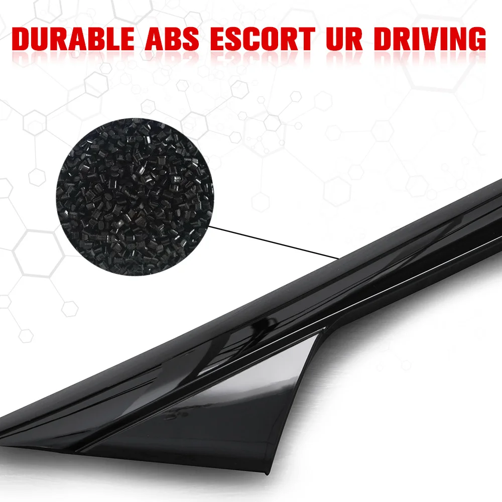 2PCS Front Left Right A-Pillar Windshield Outer Trim Molding Inner Lining Replacement For Ford Explorer 2011- 2.3L / 3.5L