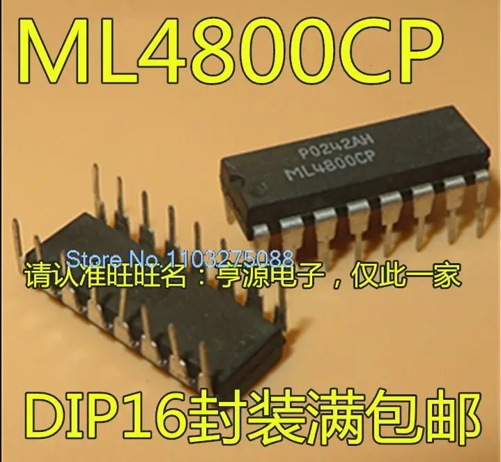 

(10 шт./лот) ML4800 ML4800CP /DIP-16 новый оригинальный запасной чип питания