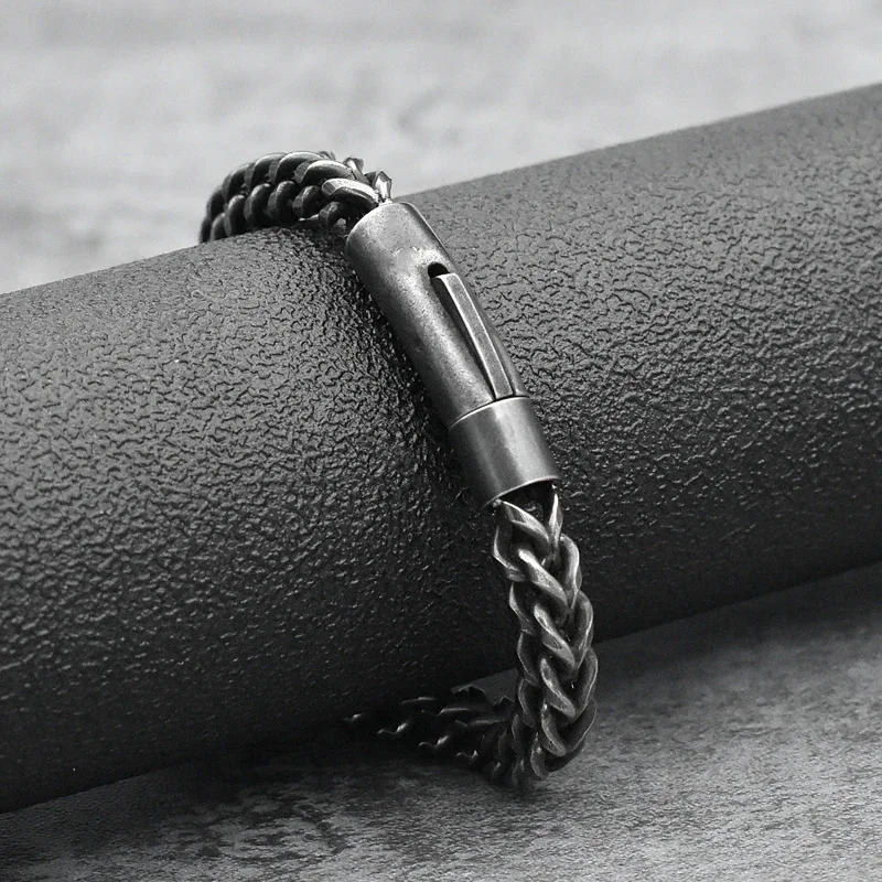 Bracciale Punk In Acciaio Inossidabile Da Uomo, Motociclista - Foto 13