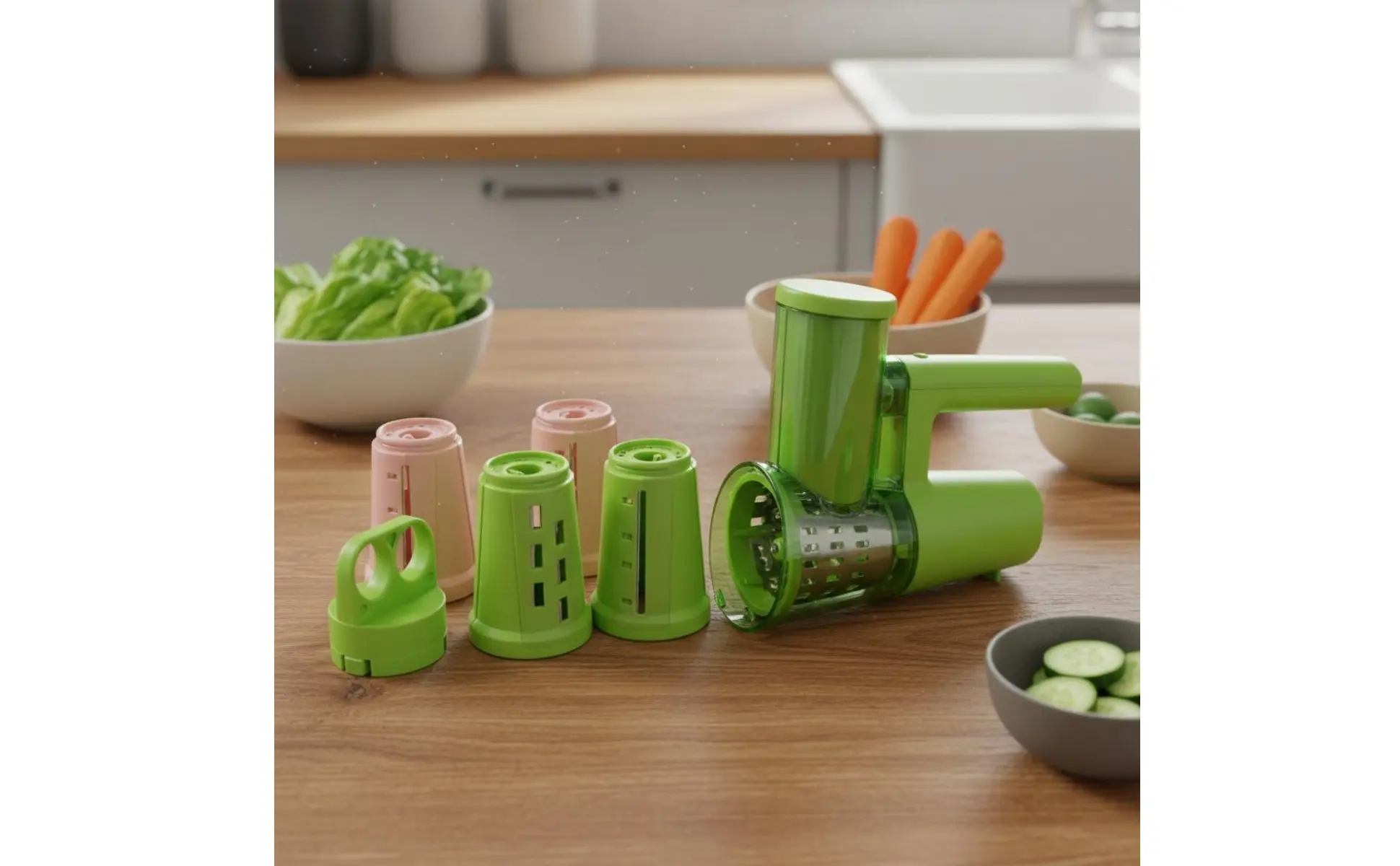 Electric Vegetable Cutter Interchangeable Mini Food Cutter Handheld Vegetable Cutter Single-Press Function for Home Bar Electric Vegetable Cutter Interchangeable Mini Food Cutter Handheld Vegetable Cutter Single-Press Function for Home Bar