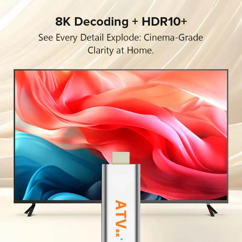 2026 New TV Stick Android16 Q15 Allwinner H313 8GB 256GB Dual Wifi BT5.4 Voice Remote Netflix YouTube Smart Media Player Fast - 4