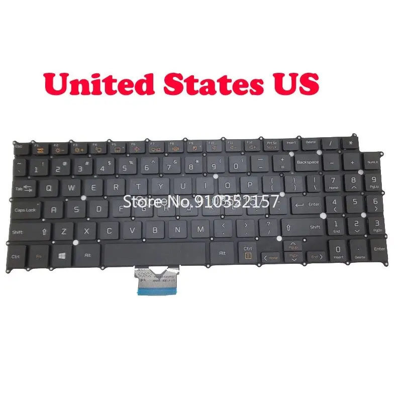 

English US Keyboard For LG 15Z960 15Z975 15Z975-G 15ZD975 15ZD975-G LG15Z975 15Z960-G.AA12J 15Z960-G.AA1GJ Black/White