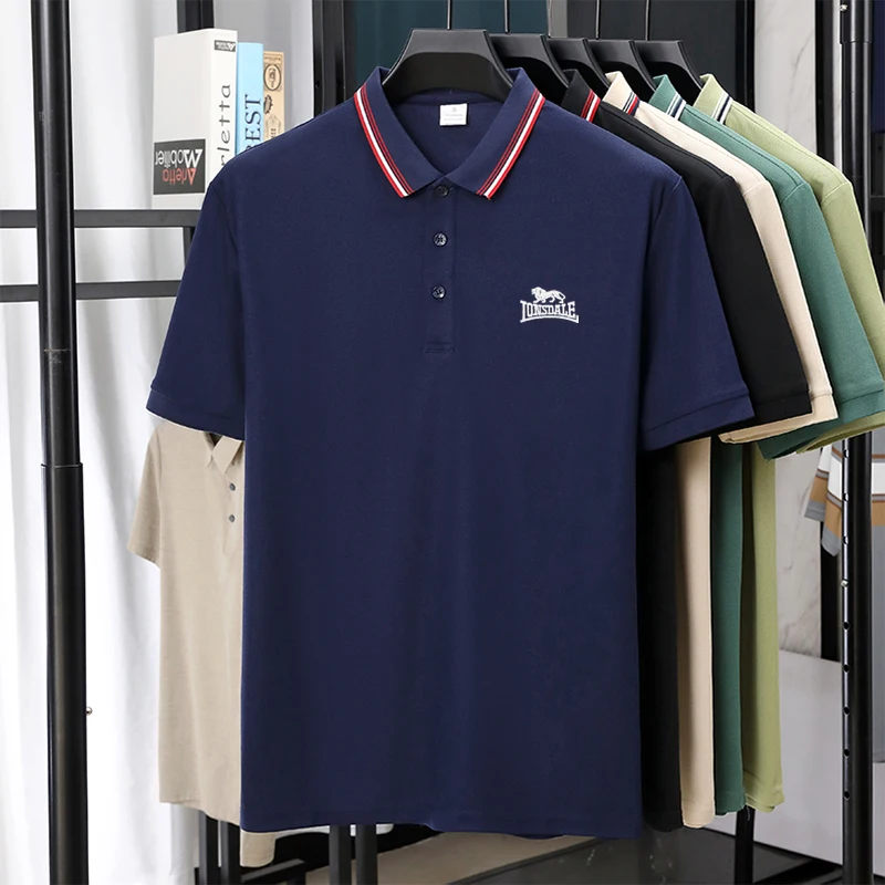 Polo Ricamata da Uomo EUR di Alta Qualità, Nuovo Prodotto, Maglietta da Tennis, Maglietta da Golf, T-shirt da Uomo a Maniche Corte - immagine 4