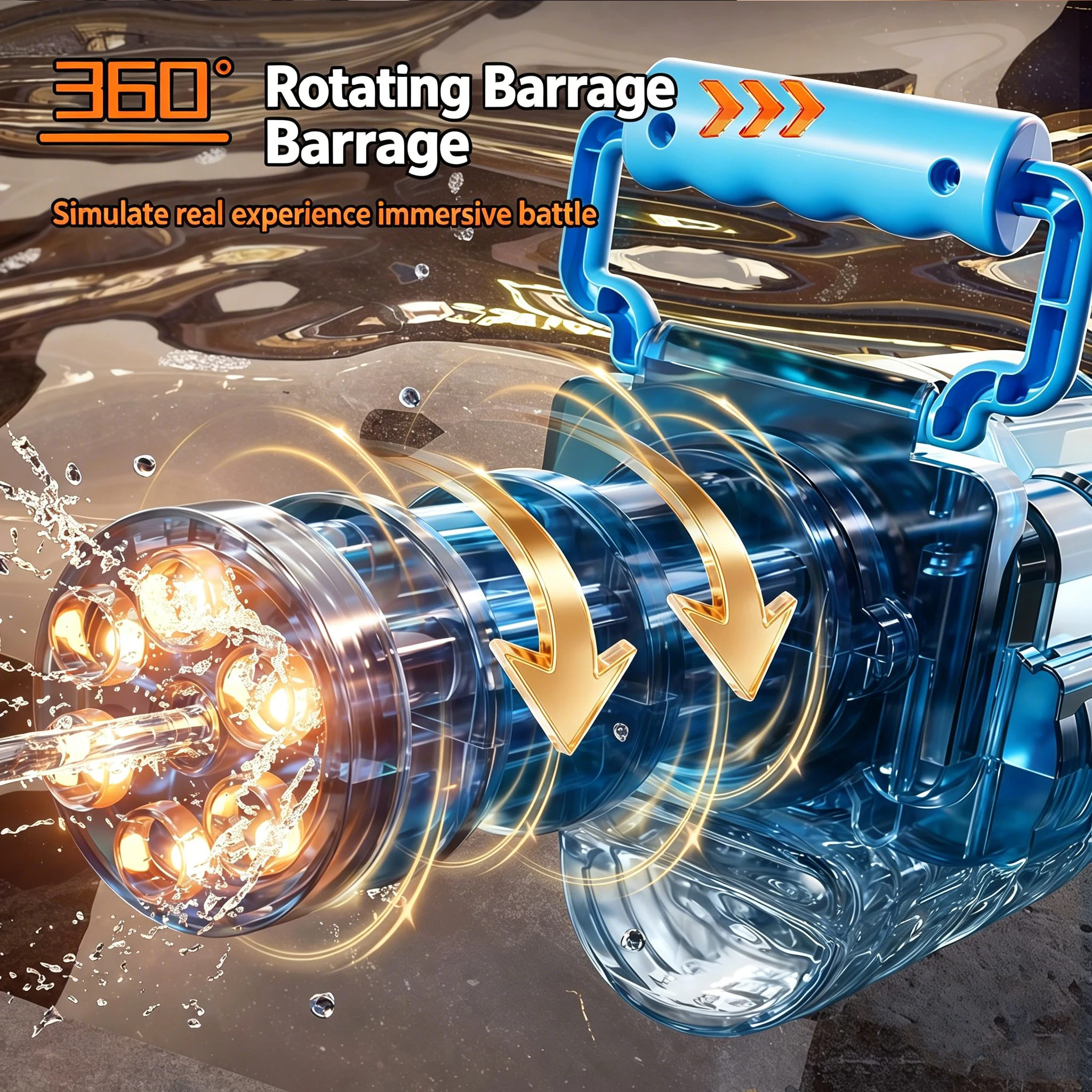 Auto Gatling Water Cannon 6