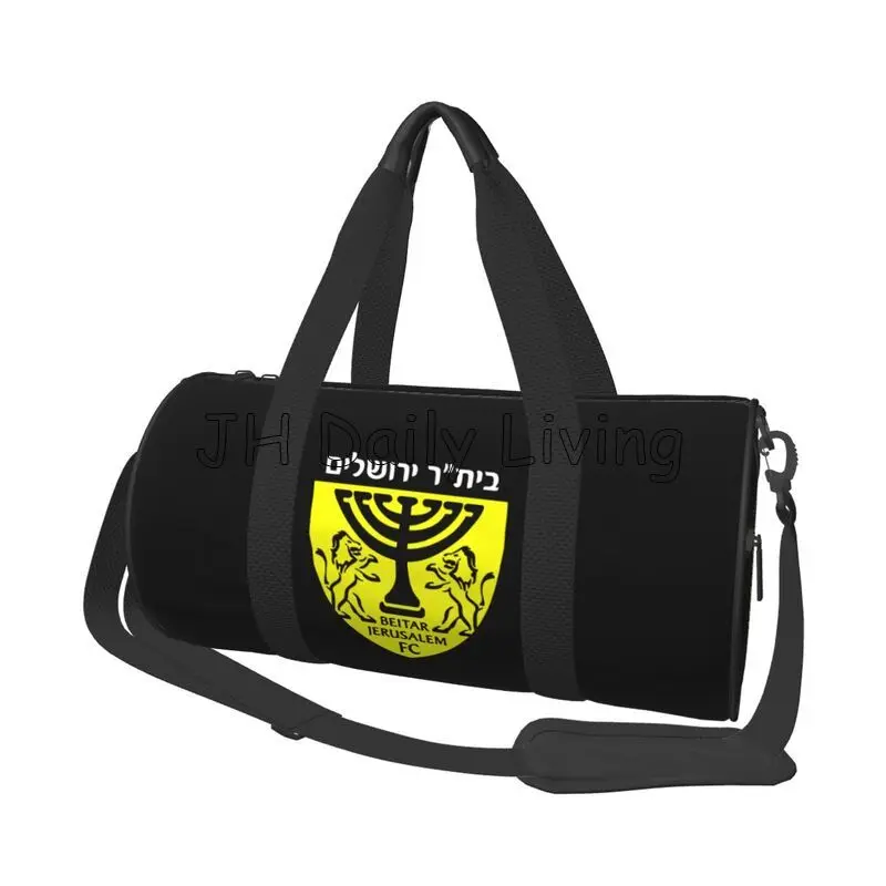 Beitar Jerusalem FC Print Travel Duffel Bag Weekender Overnight Bags Portable Waterproof Luggage Tote Bag for Yoga Gym Sports