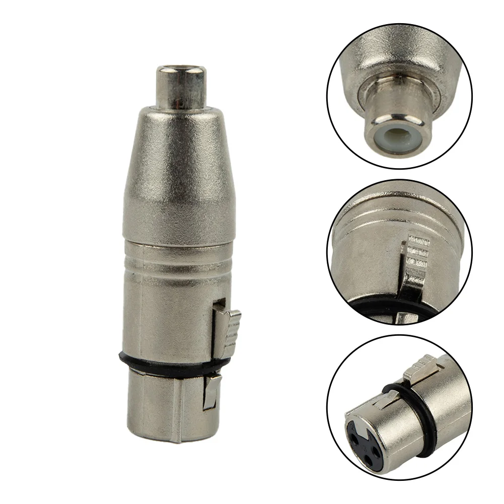Audio Cable Adapter XLR To RCA Adapter Audio Cable Zinc Alloy For Sound Console For Microphone Durable