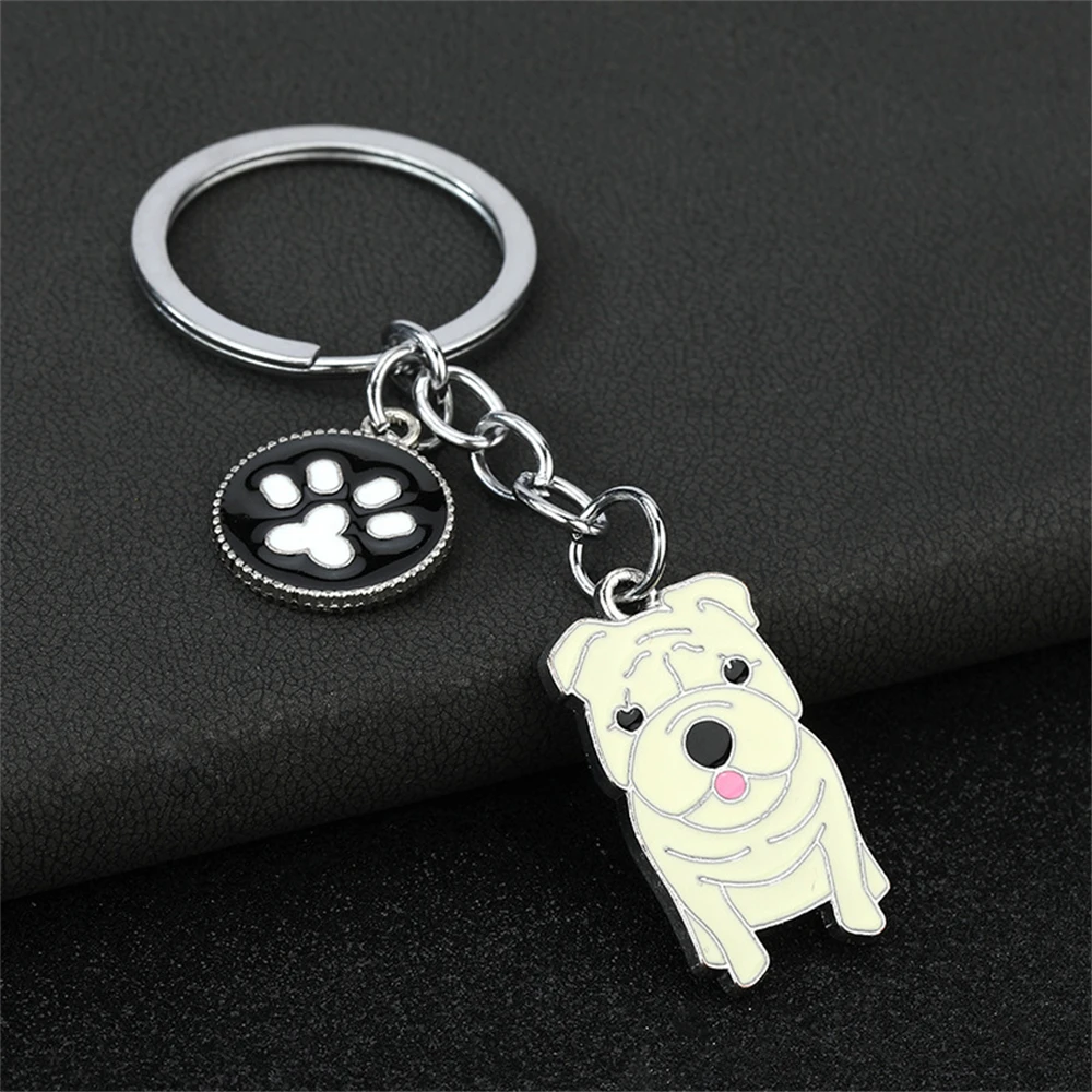 Portachiavi Commemorativo Per Perdita Cane – Ciondoli In Acciaio Con Osso, Zampa E Angelo – Regalo Di Simpatia Per Proprietari
