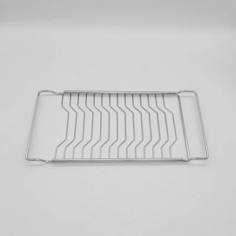 Drain Rack Expandable over the sink,304 Stainless Steel sink Rack,dish cup Soap Sponge Rag Storage Holder for Kitchen Organizer 5