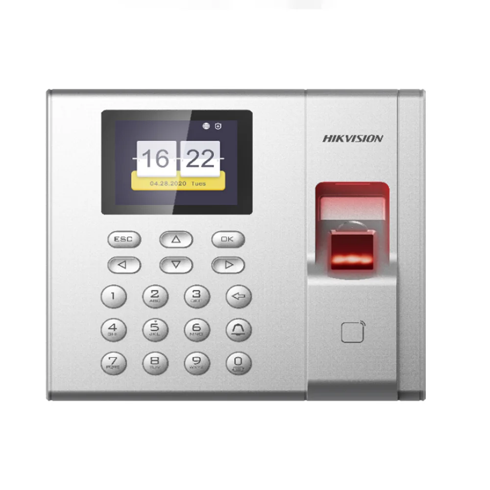 

DS-K1T8003MF Value Series 2.4-inch LCD Display Fingerprint max 1000 card Time Attendance Terminal