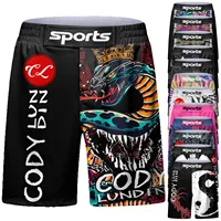 Cody Lundin Custom Wholesale For Men With Sublimation Printed No Gi Bjj Fight MMA Shorts Grappling Beach BJJ Training Shorts 1