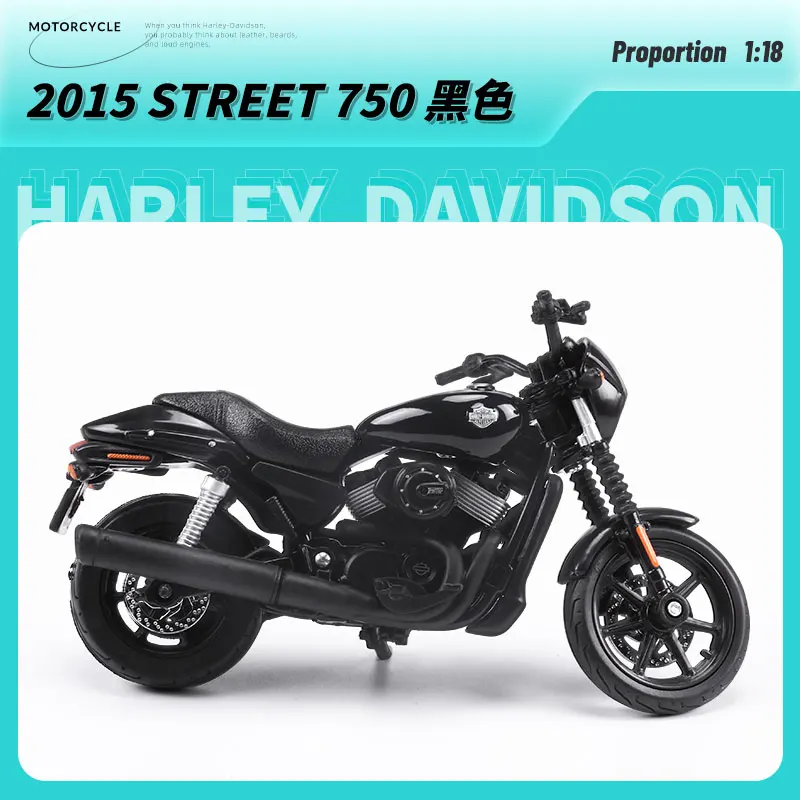 Maisto 1:18 Harley-Davidson Series Classic Simulation Alloy Motorcycle Model Toy Car Collecting 4